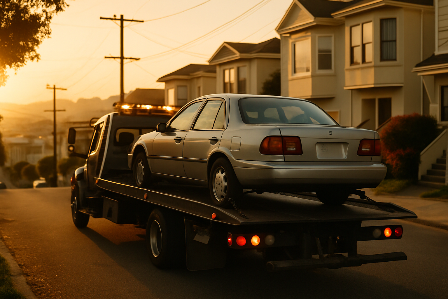 Vehicle donation moment in San Francisco